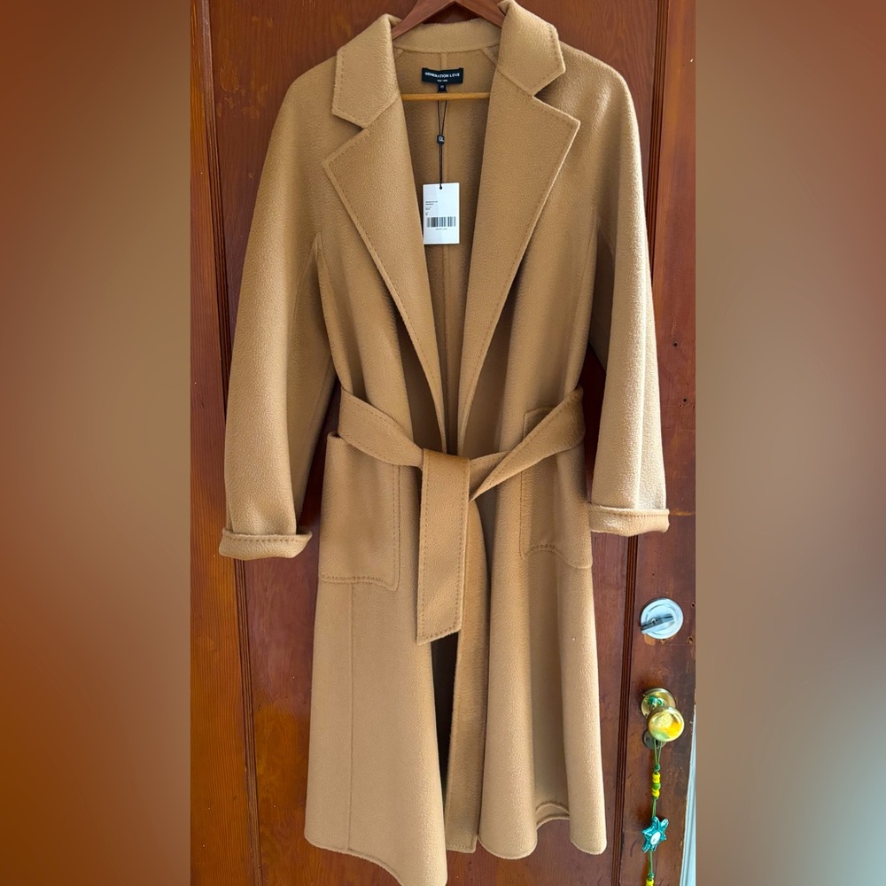 Generation Love wool wrap coat